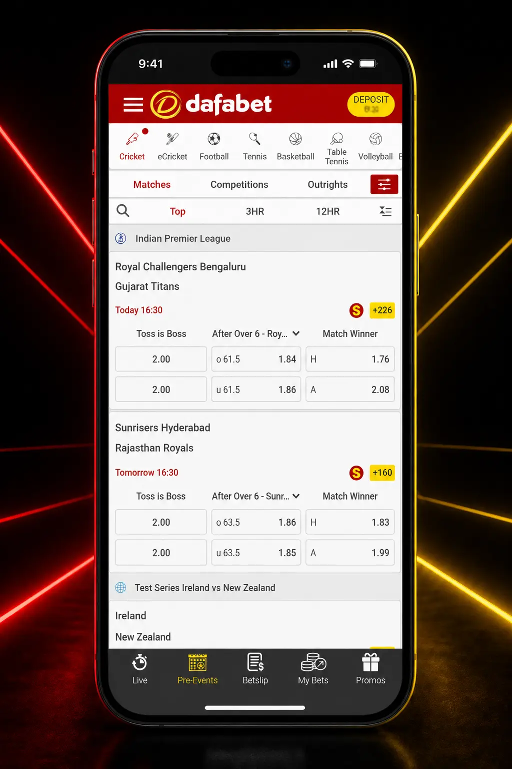 Step-by-step guide to registering, verifying, depositing, and placing cricket bets on Dafabet.
