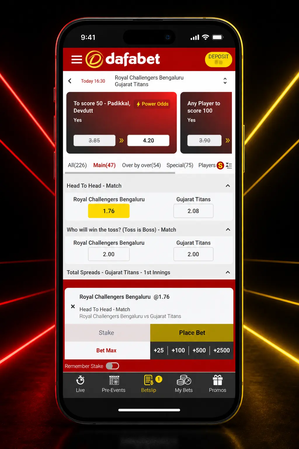 Step-by-step guide to sign up and place a cricket bet on Dafabet using INR deposit and OTP verification