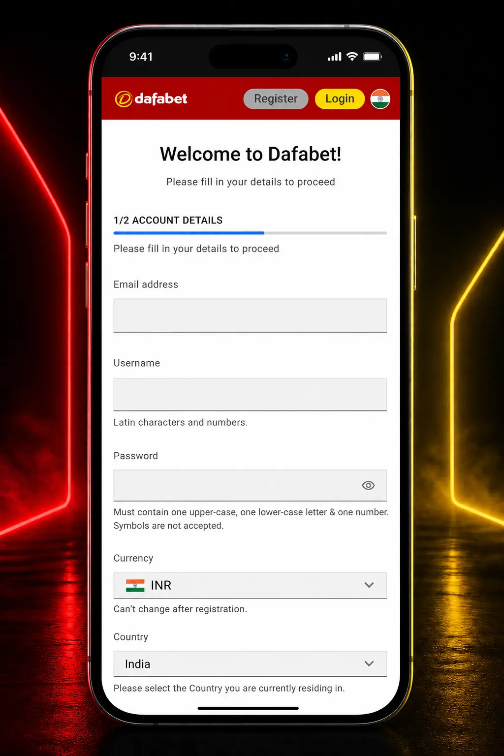 Step-by-step guide to registering, depositing, and placing a football bet on Dafabet with bonus and market selection.