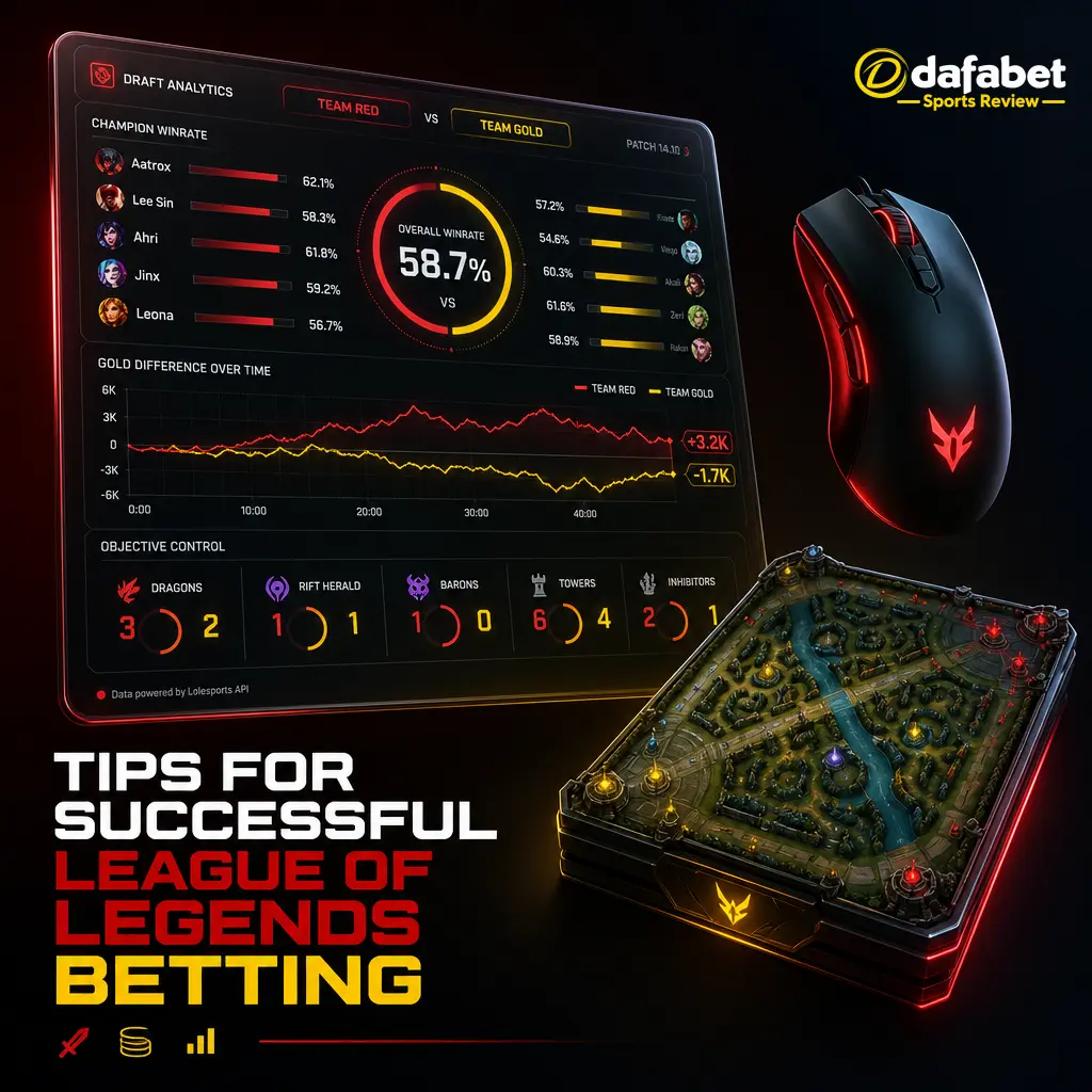 Tips for successful League of Legends betting: draft analysis, jungle pathing, objective control, and bankroll management strategies.