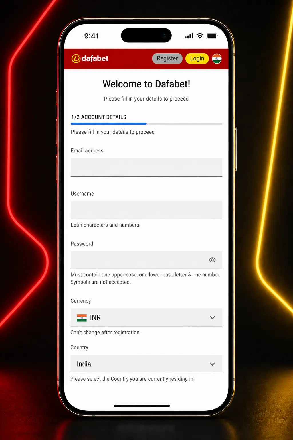 Step-by-step guide showing how to sign up, deposit, and place an eFootball bet on Dafabet's platform.
