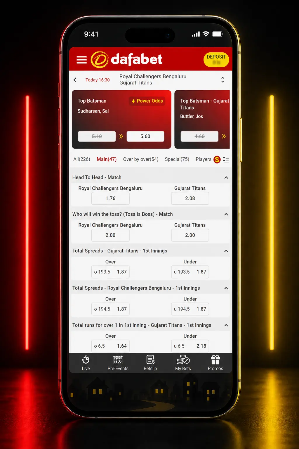 Step-by-step guide to signing up, depositing INR, and placing an F1 bet on Dafabet's Motorsport section