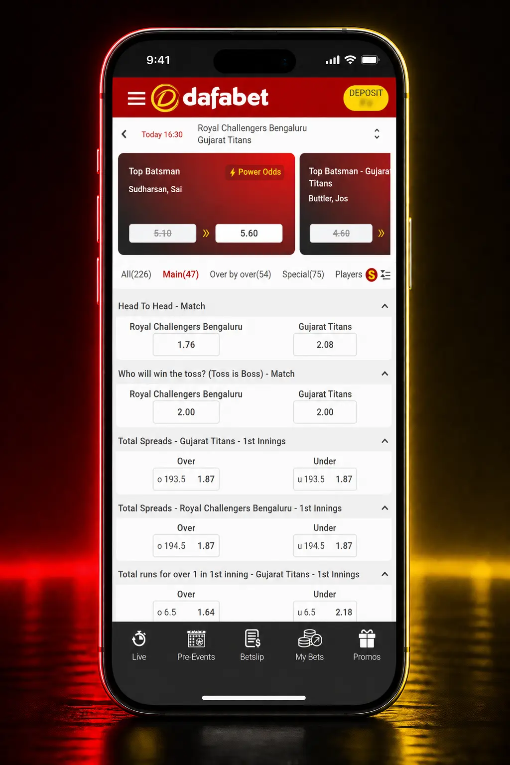 Step-by-step guide on how to bet on table tennis at Dafabet, from sign up to placing a live match wager
