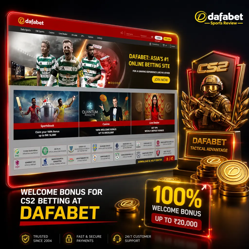 Dafabet CS2 betting welcome bonus: 200% deposit match up to 20,000 INR for esports wagering on Major weekend markets